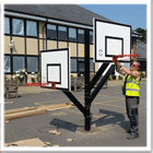 Fixed In Ground Outdoor Basketball Goal Systems.