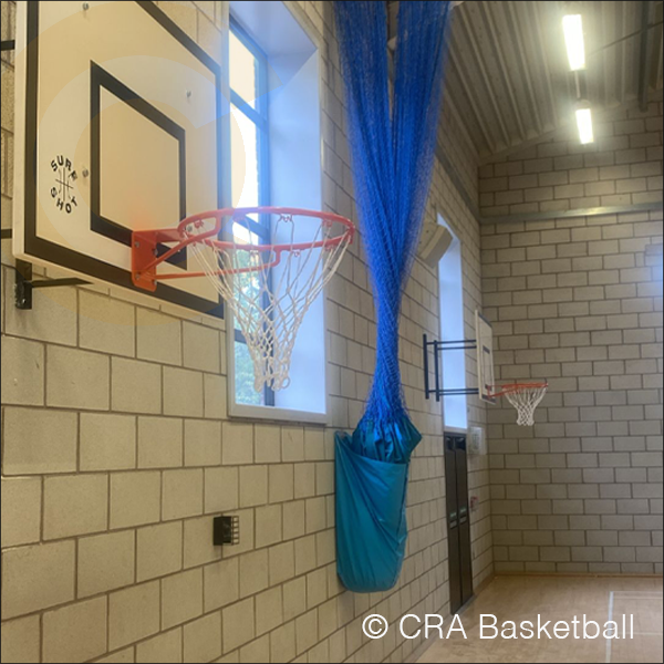 Gymnasium basketball equipment installation